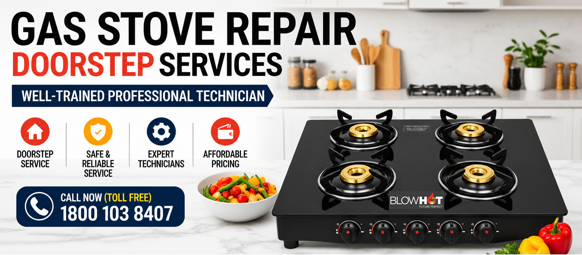Gas Stove Repair Doorstep Services